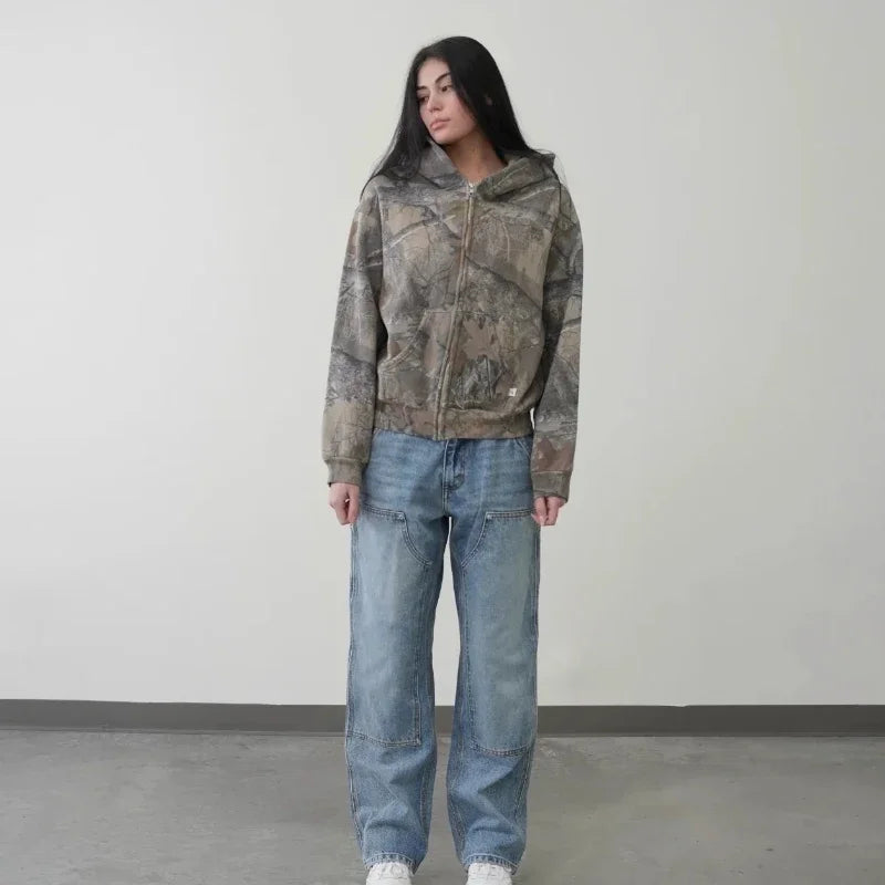"Camouflage" Zip-Up